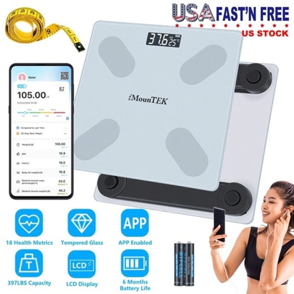 Smart Digital Scale For Body Weight High Accuracy BMI Weight Scale Full - Thumbnail 6
