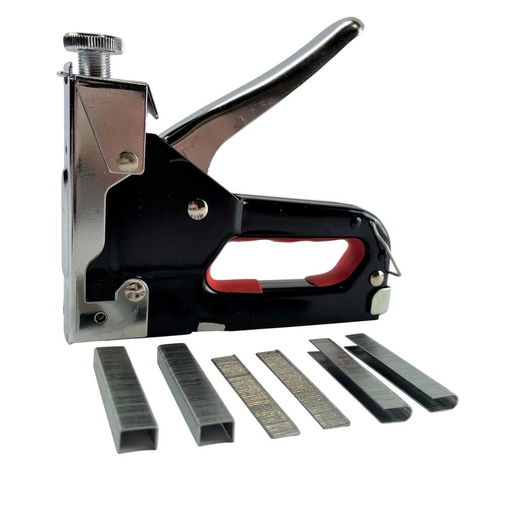 3 Way Tacker Staple Gun Kit Stapler Includes U-Shaped, Standard & Brad Nails - Thumbnail 3