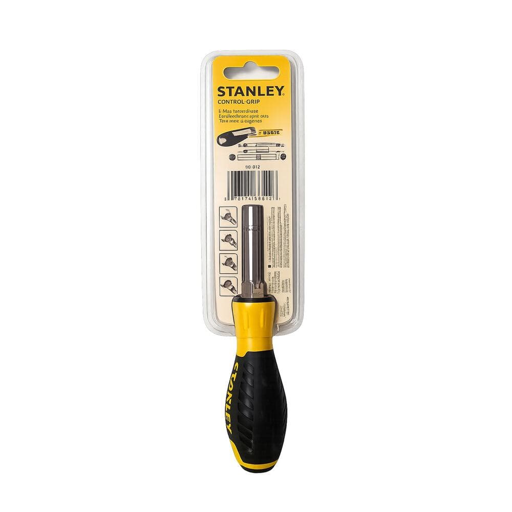 Stanley Control-Grip 6-Way Screwdriver Multi-Bit Tool Heavy Duty Hand Tool - Thumbnail 2