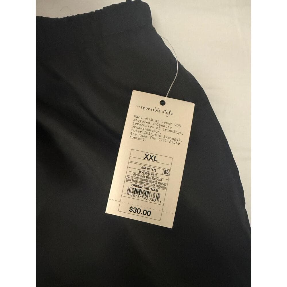 Black Lounge Pants XXL – Soft Lightweight Comfortable Elastic Waist - Thumbnail 4