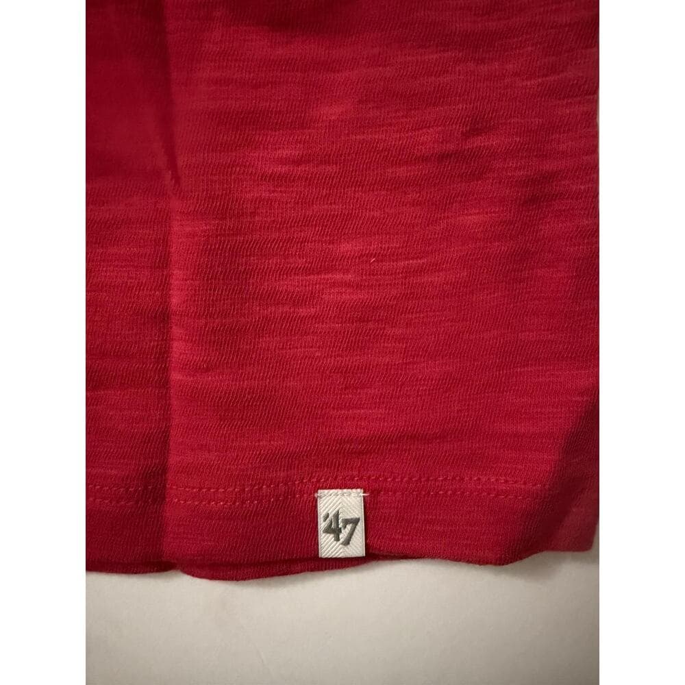 Women's Red France Graphic V-Neck T-Shirt Size Large '47 Brand NWT - Thumbnail 6