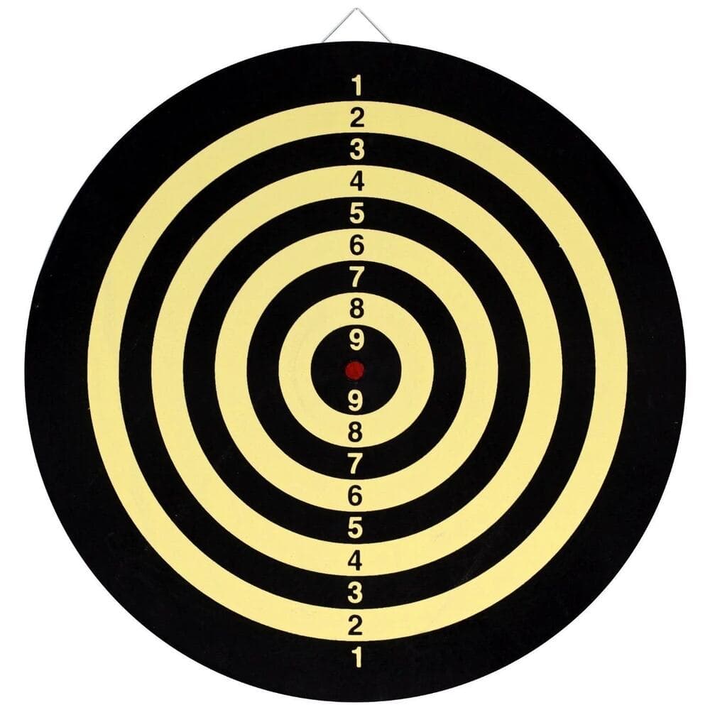 Dartboard Game Set Double Sided Dartboard 16.5"Includes 6 Brass Tipped Darts - Thumbnail 6