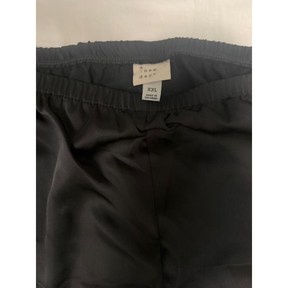 Black Lounge Pants XXL – Soft Lightweight Comfortable Elastic Waist - Thumbnail 3