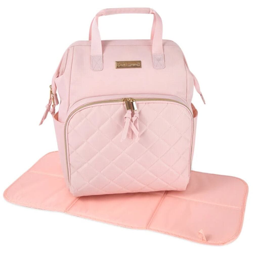 Baby Essentials Wide Opening Diaper Bag Backpack Set with Changing Pad - Thumbnail 4