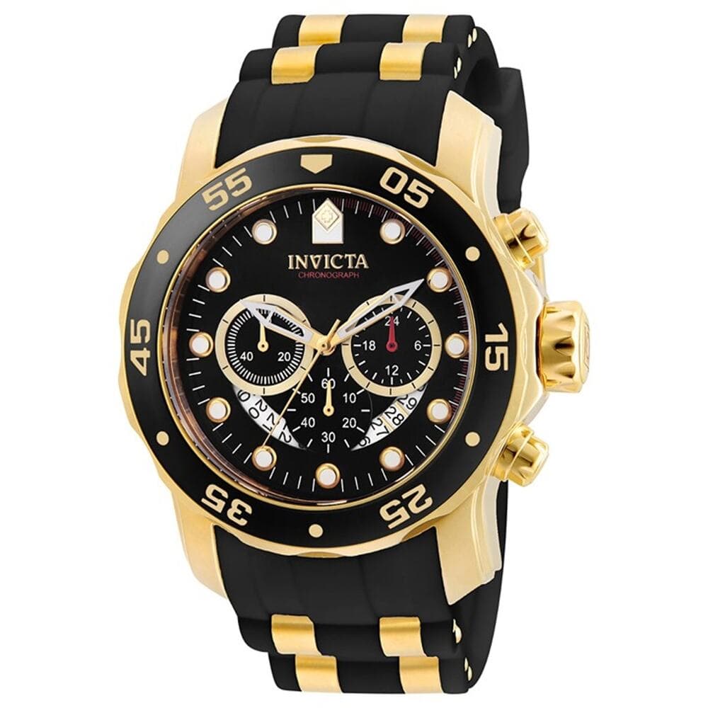 Invicta Pro Diver SCUBA Men's Watch - 48mm, Gold, Black (6981) - Thumbnail 3