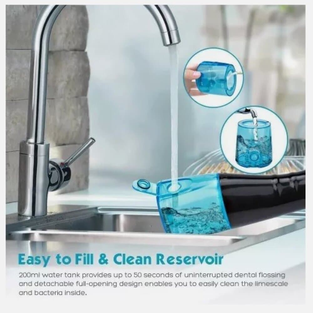 MOSPRO – Cordless Water Flosser Dental Oral Irrigator – Water Flosser – Teeth Cl - Thumbnail 5