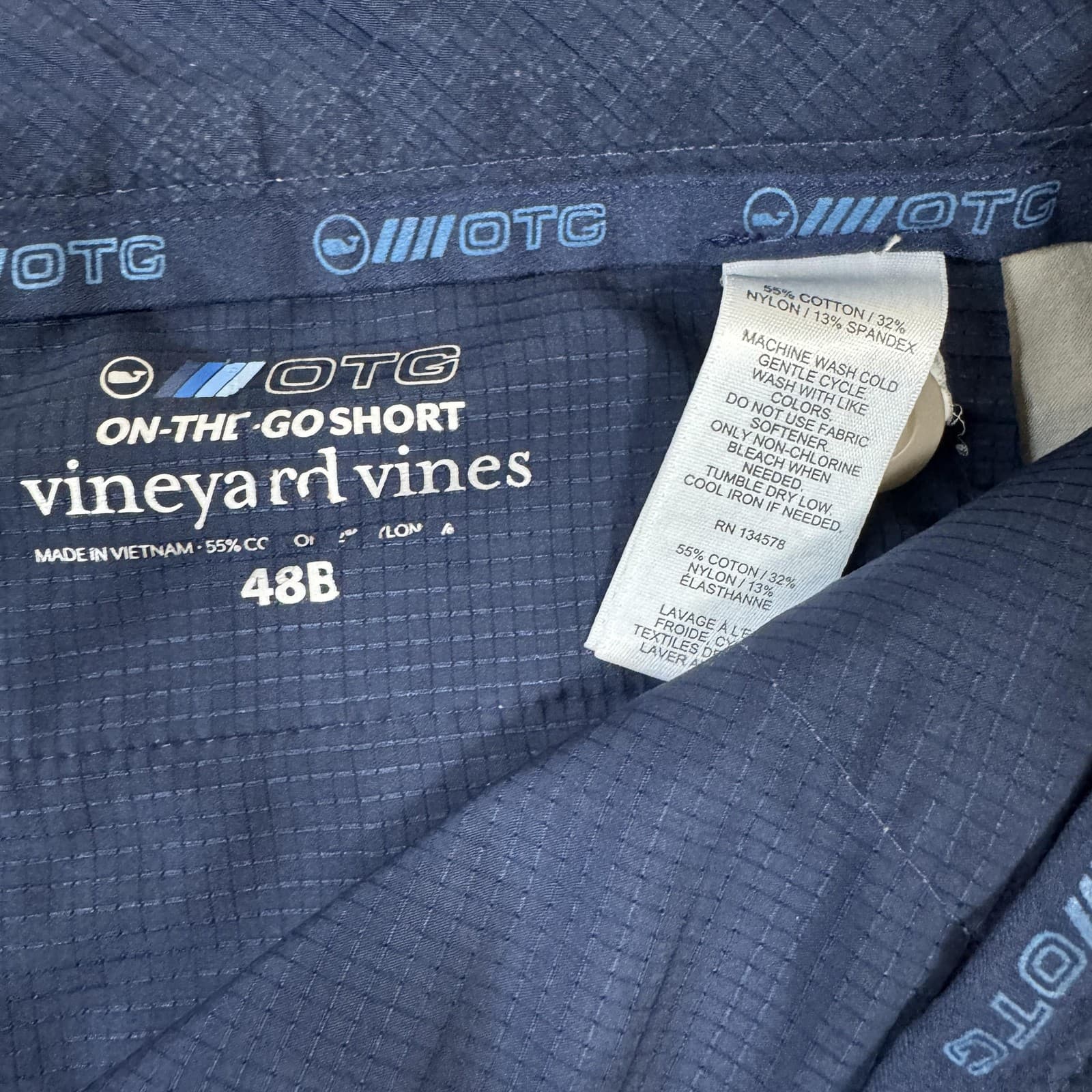 Vineyard Vines On-The-Go Performance Short Beige Chino 10 Inseam Mens 48B - Thumbnail 5