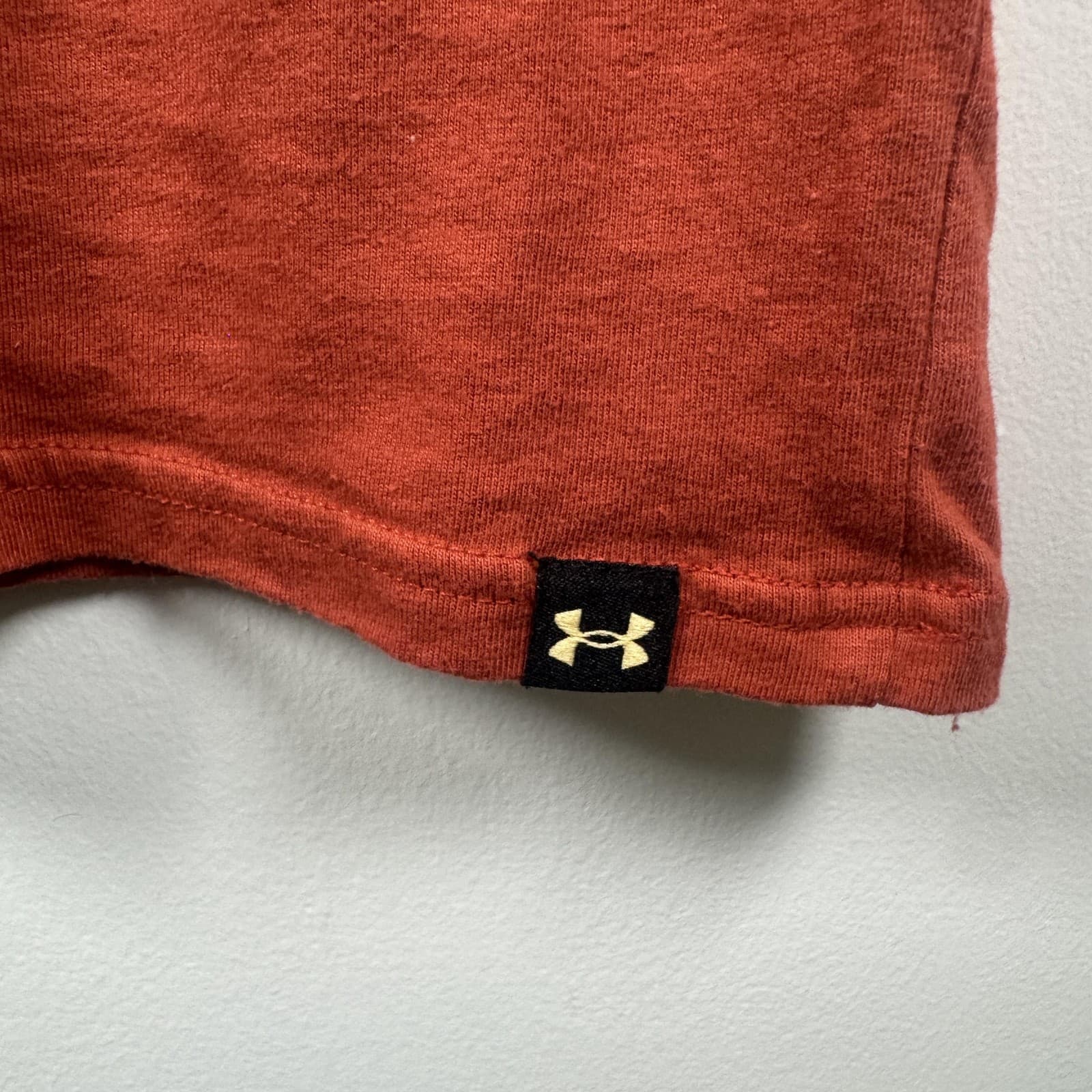 Under Armour Project Rock Iron Paradise Shirt Graphic Tee Orange Mens S - Thumbnail 5