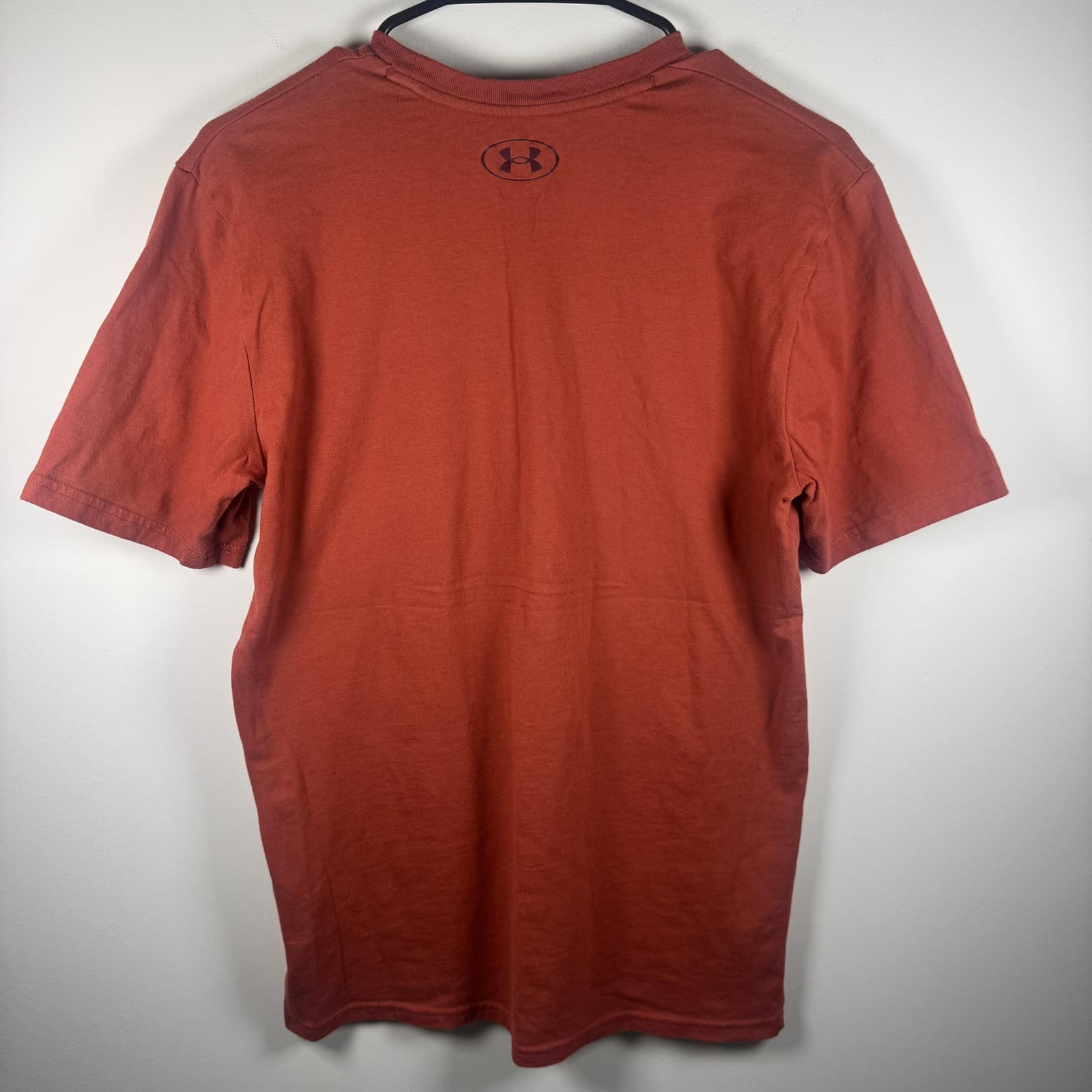 Under Armour Project Rock Iron Paradise Shirt Graphic Tee Orange Mens S - Thumbnail 2