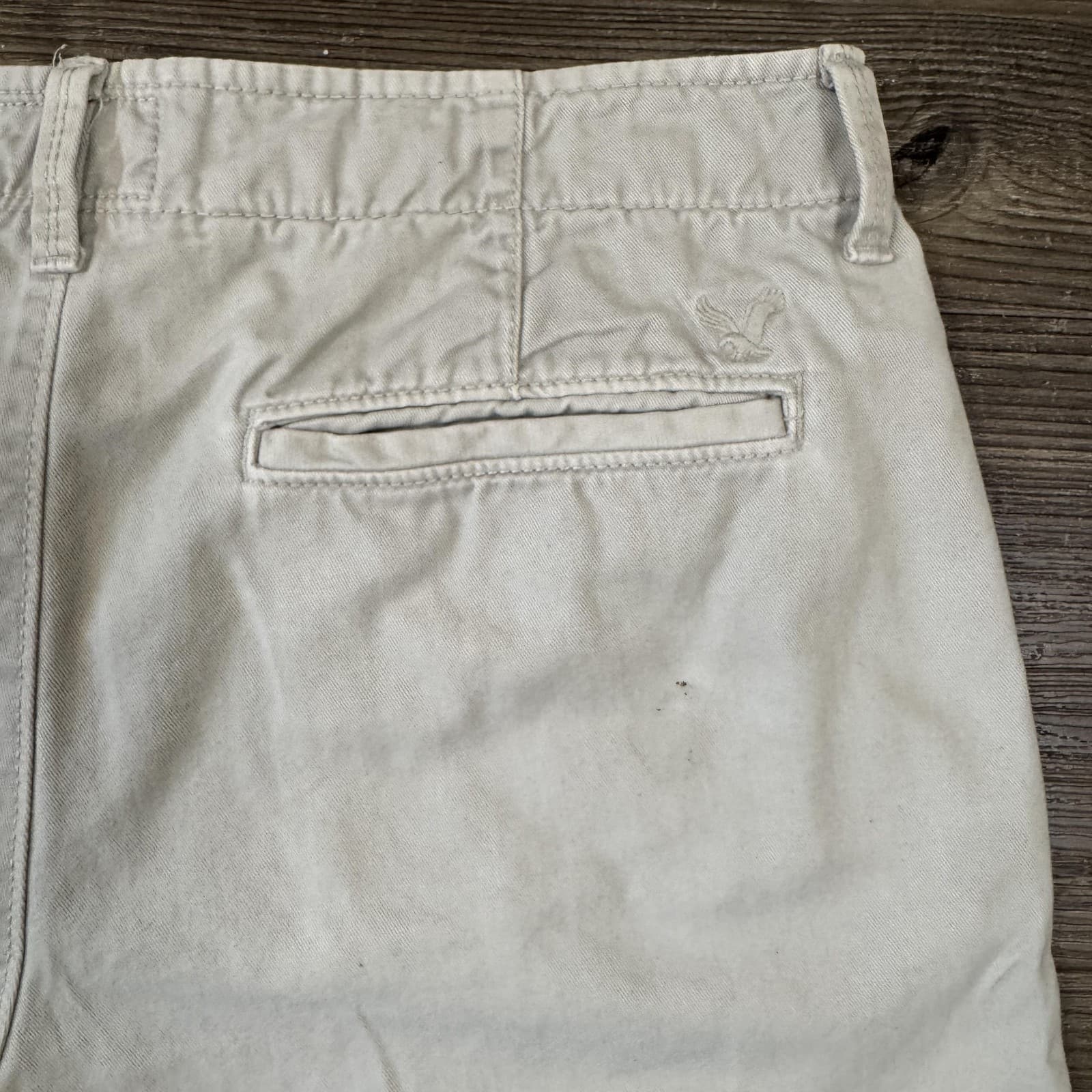 American Eagle Outfitters Shorts Chino Cotton Classic 10 Inseam Beige Men's 31 - Thumbnail 10