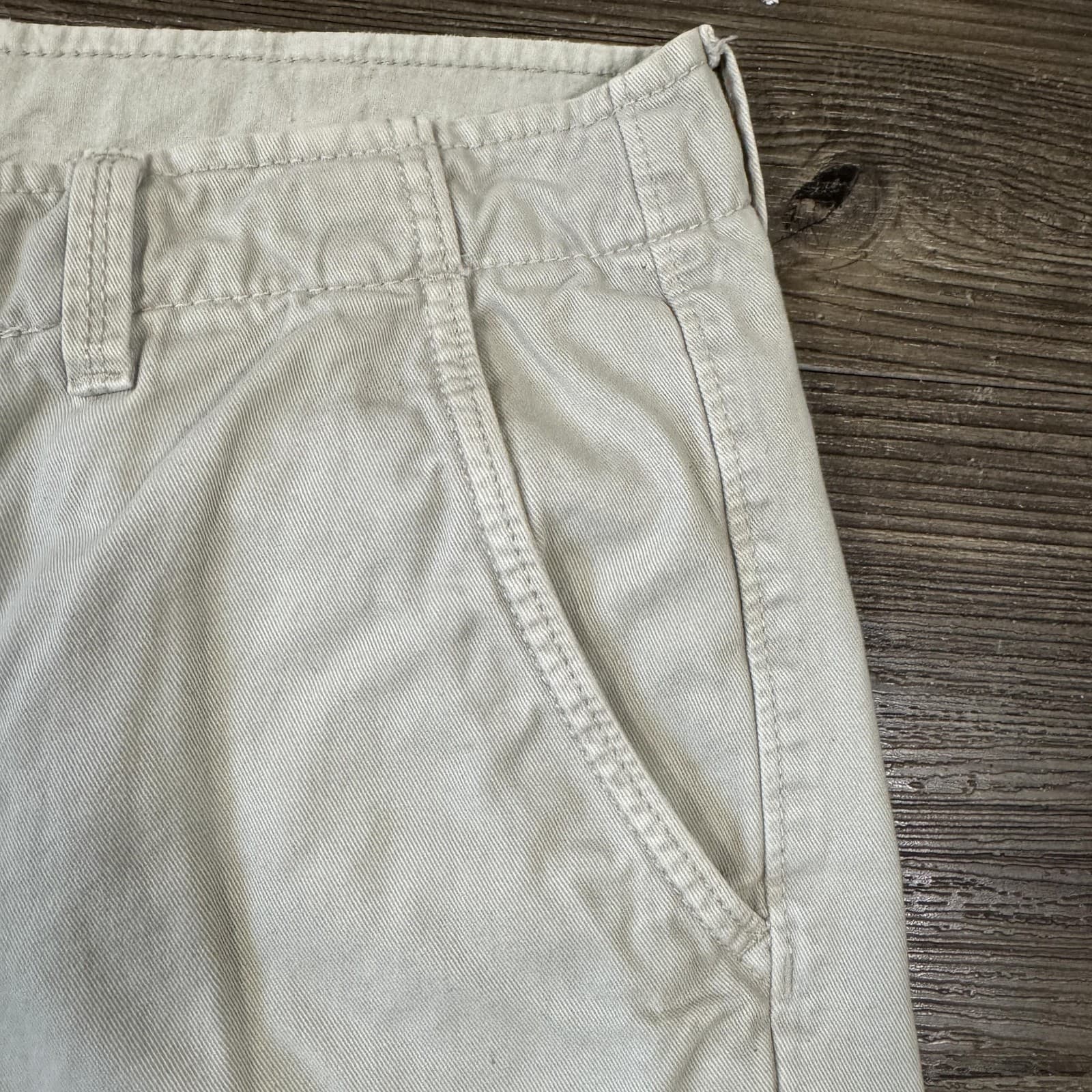 American Eagle Outfitters Shorts Chino Cotton Classic 10 Inseam Beige Men's 31 - Thumbnail 8