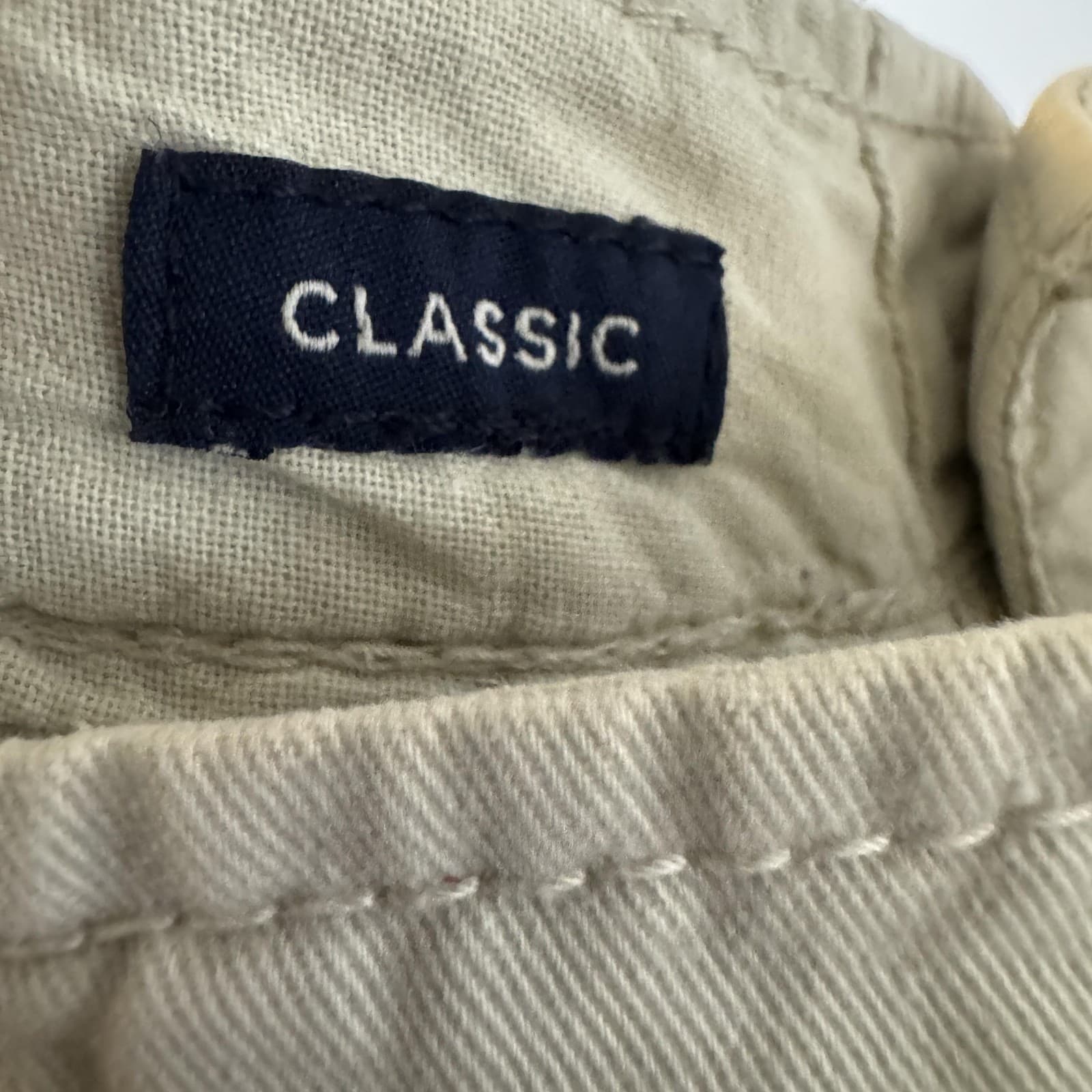 American Eagle Outfitters Shorts Chino Cotton Classic 10 Inseam Beige Men's 31 - Thumbnail 4