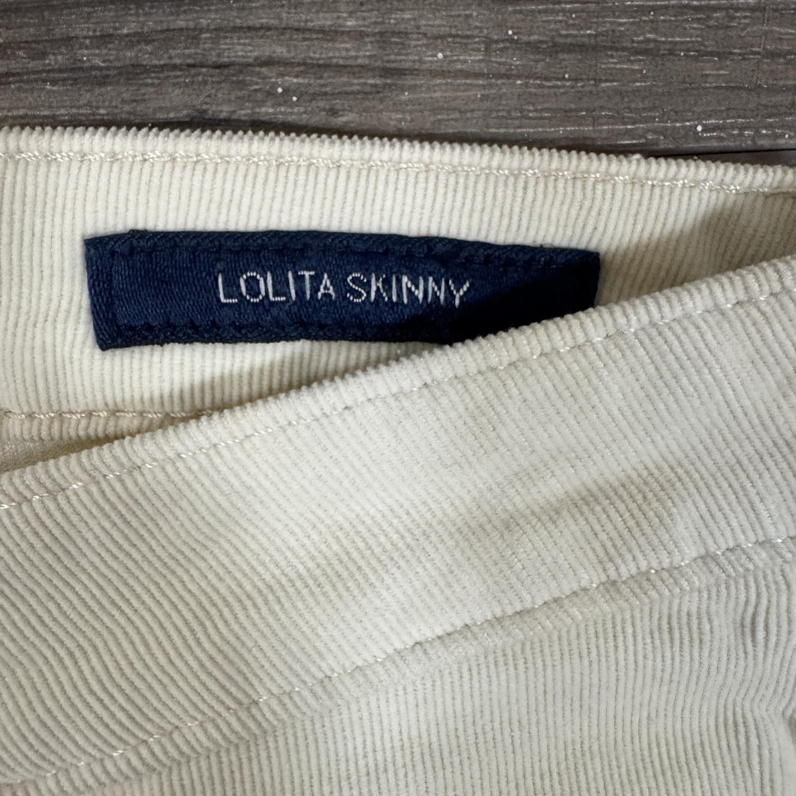 Lucky Brand Lolita Skinny Jeans Corduroy Stretch White Mid Rise Womens 6/28 - Thumbnail 4