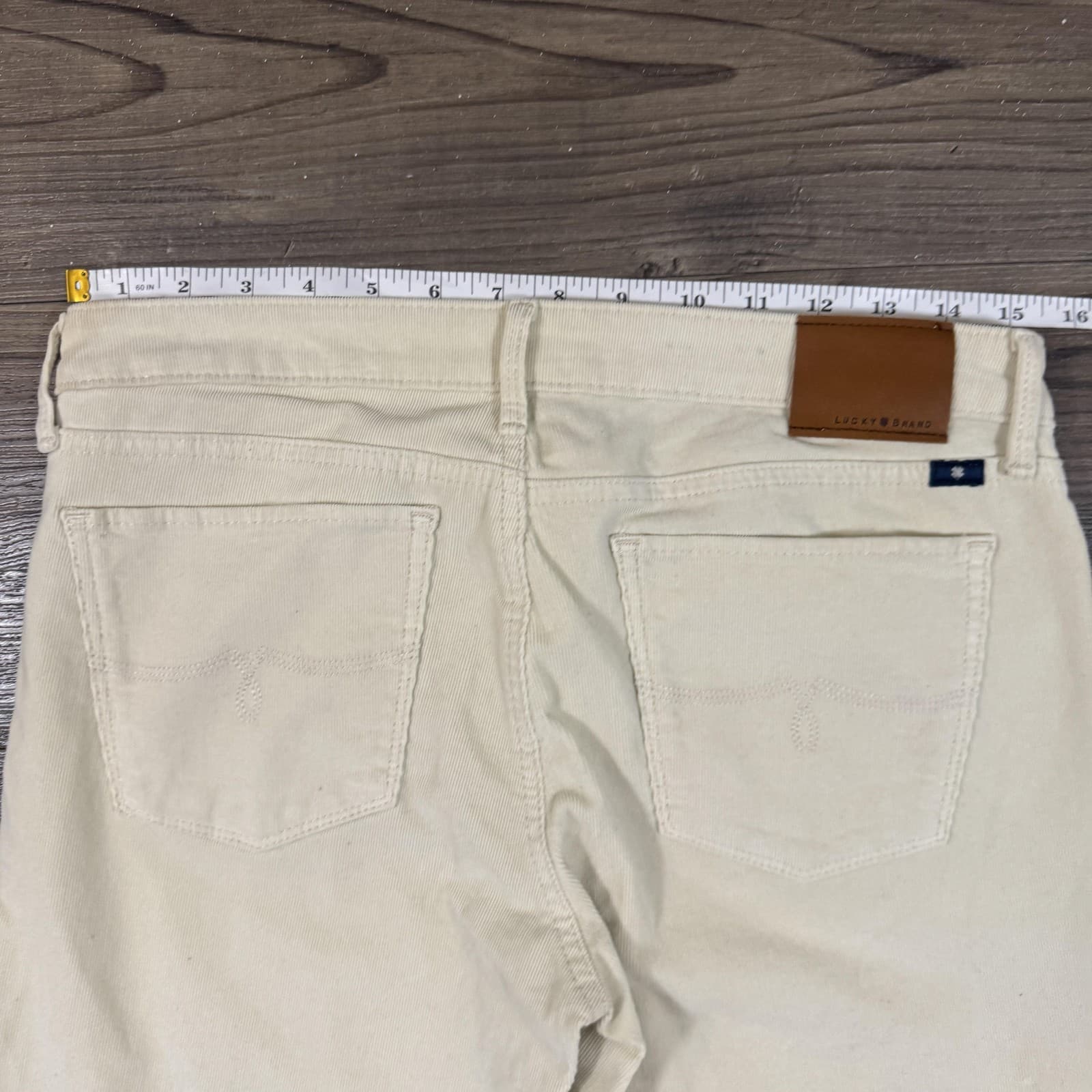 Lucky Brand Lolita Skinny Jeans Corduroy Stretch White Mid Rise Womens 6/28 - Thumbnail 11