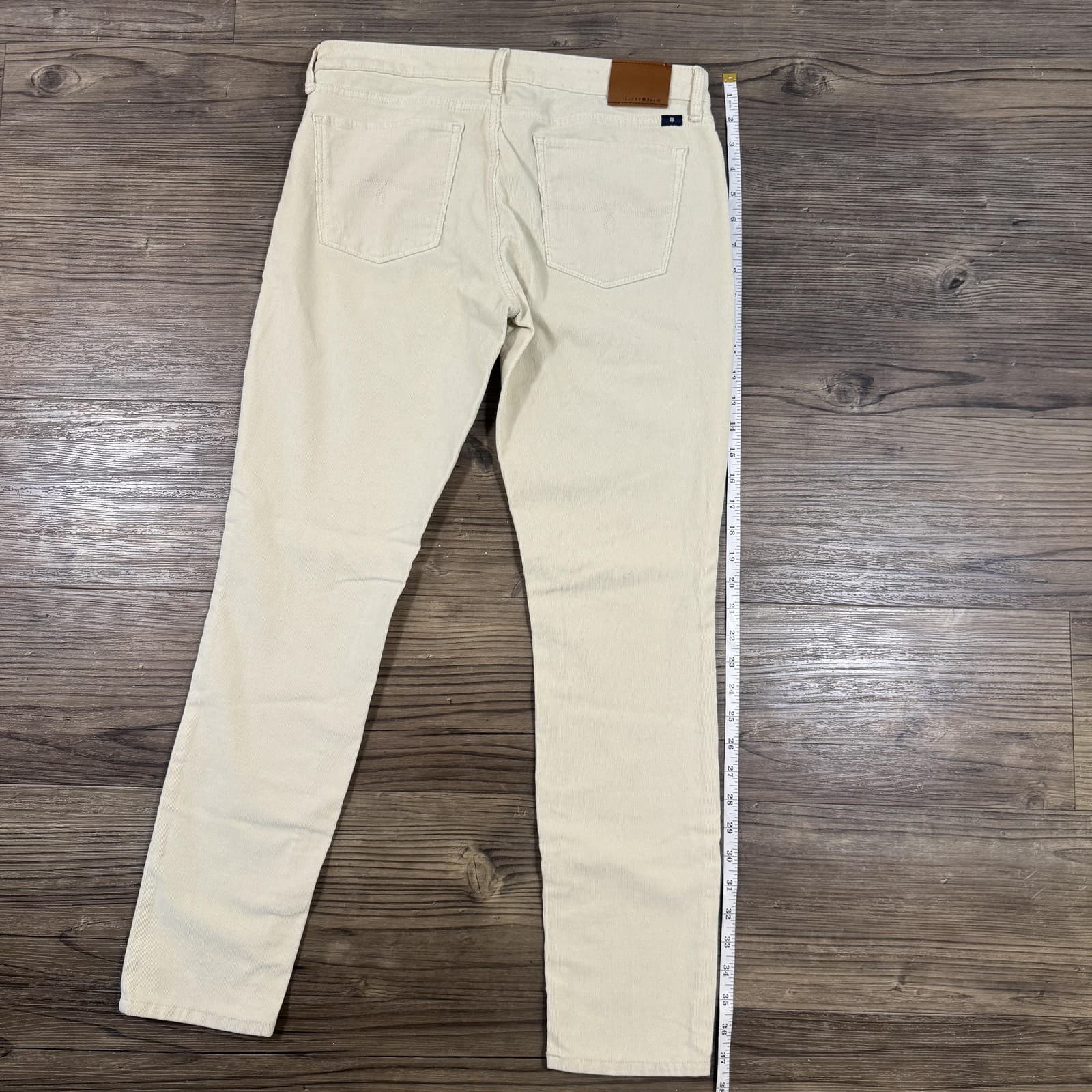 Lucky Brand Lolita Skinny Jeans Corduroy Stretch White Mid Rise Womens 6/28 - Thumbnail 12