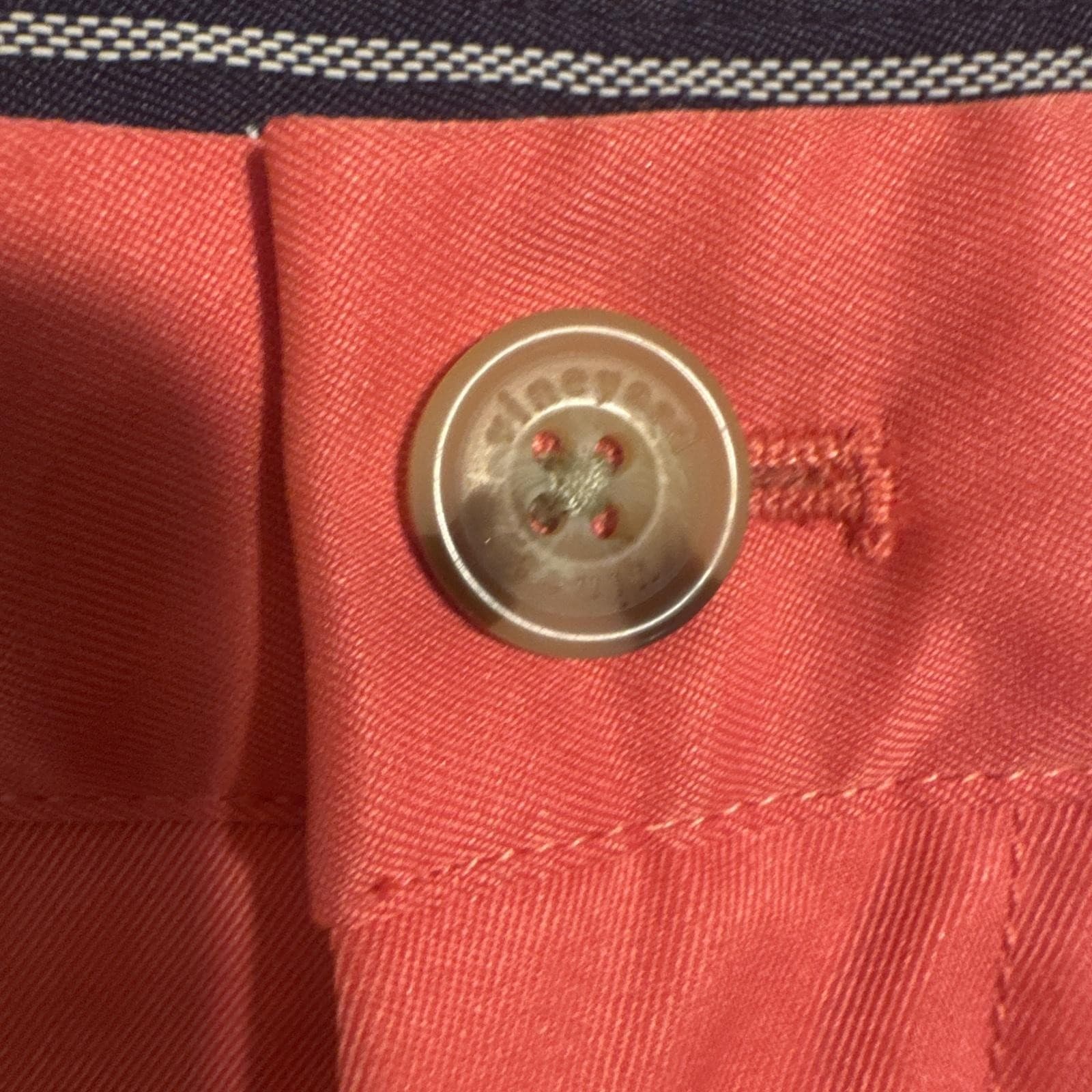 Vineyard Vines Links Shorts Chino Performance Golf Stretch Salmon Pink Mens 42 - Thumbnail 4