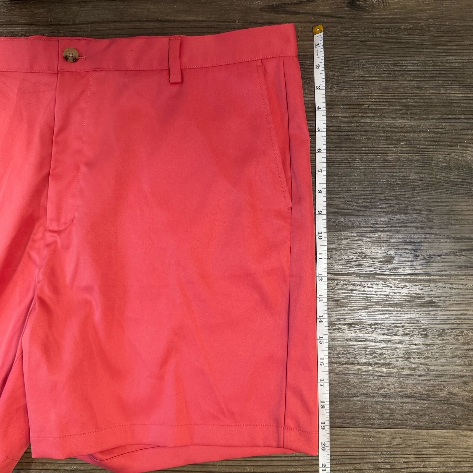 Vineyard Vines Links Shorts Chino Performance Golf Stretch Salmon Pink Mens 42 - Thumbnail 13