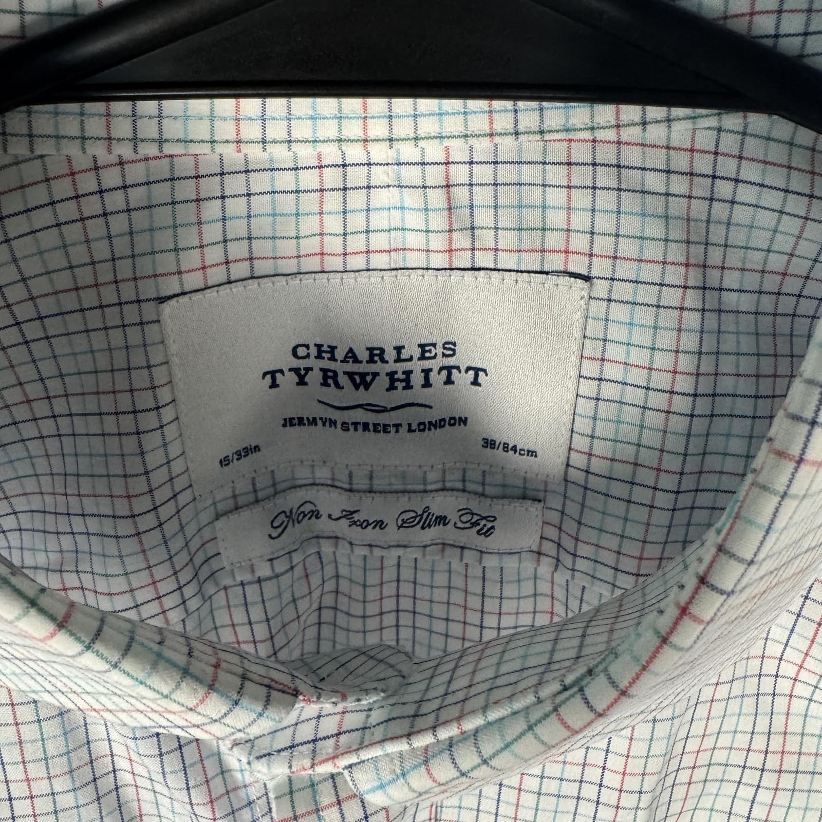 Charles Tyrwhitt Jermyn London Street Button Up Tattersall Check Shirt Men 15/33 - Thumbnail 3