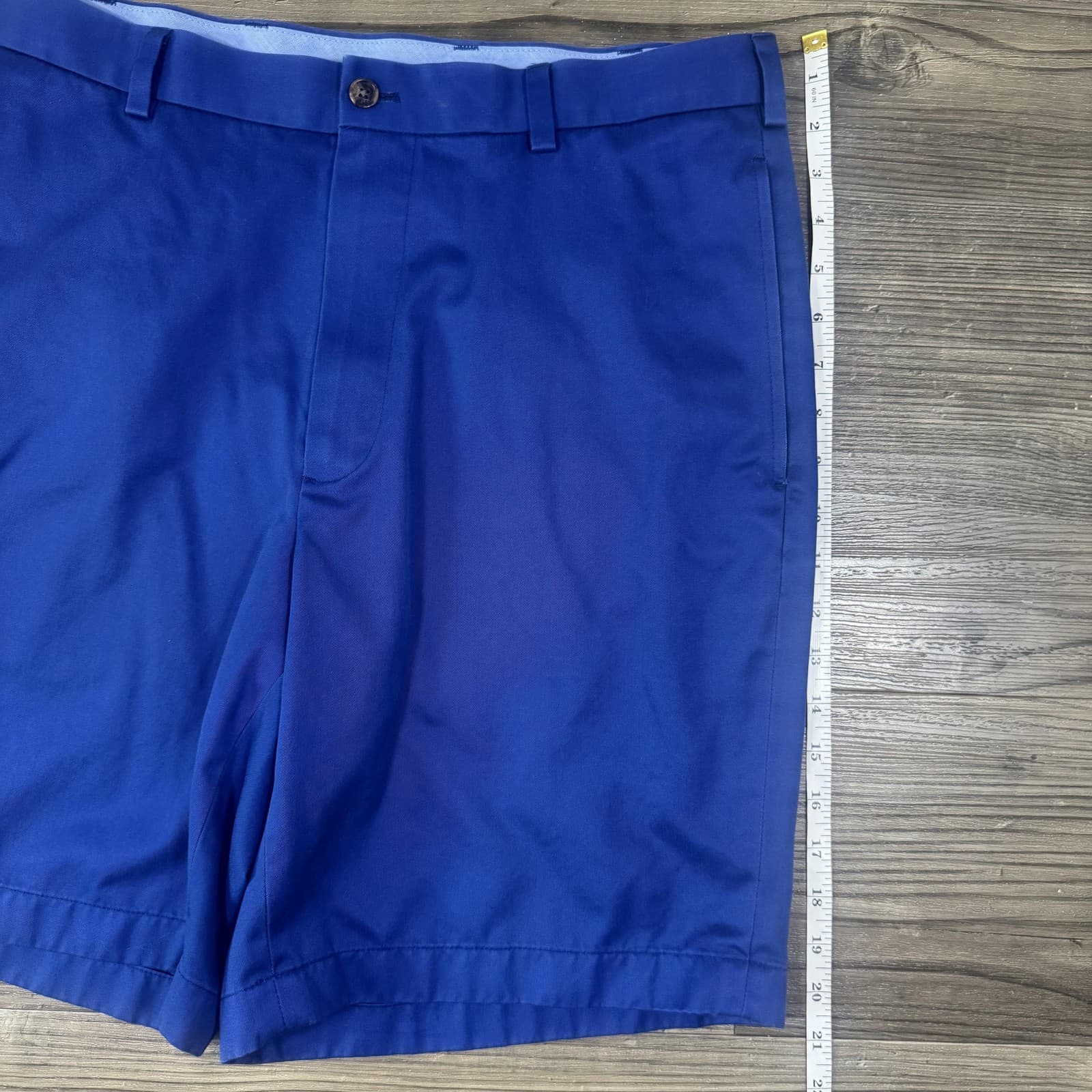 Brooks Brothers Lightweight Advantage Chino Shorts Cotton Blue 9 Inseam Mens 35 - Thumbnail 11