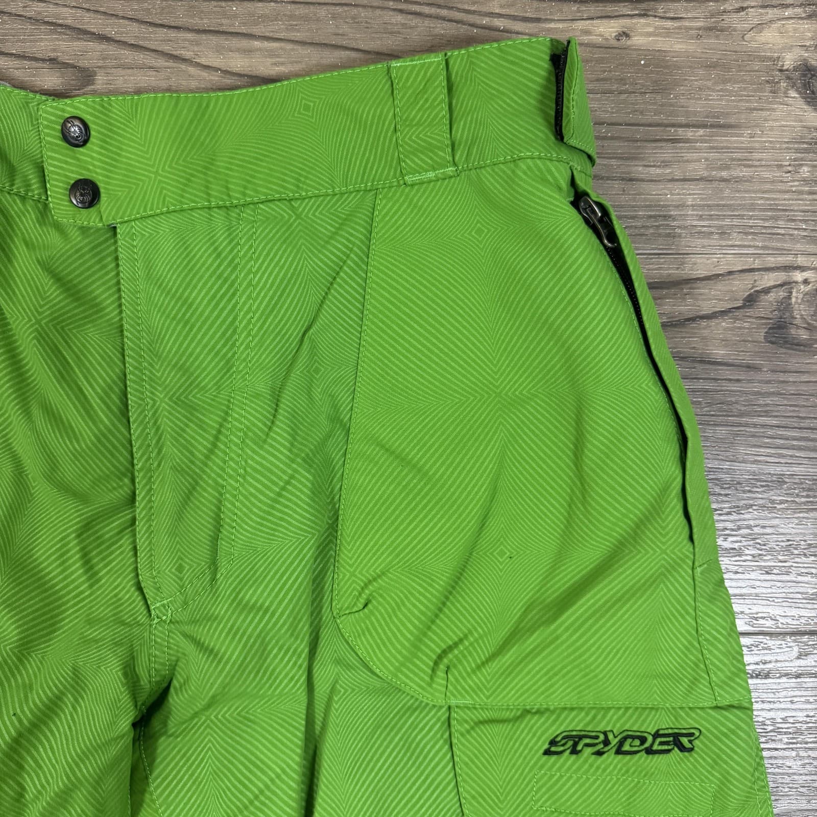 Spyder Propulsion Insulated Snow Pants Cargo Ski Snowboard Mens 52 Green 64902 - Thumbnail 7