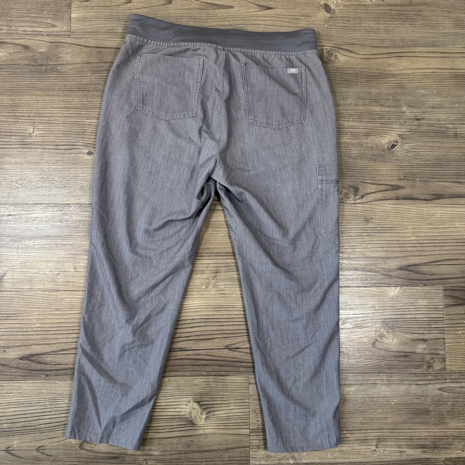 FIGS Pants Technical Collection Cargo Scrub Twill Stretch Gray Womens M - Thumbnail 2