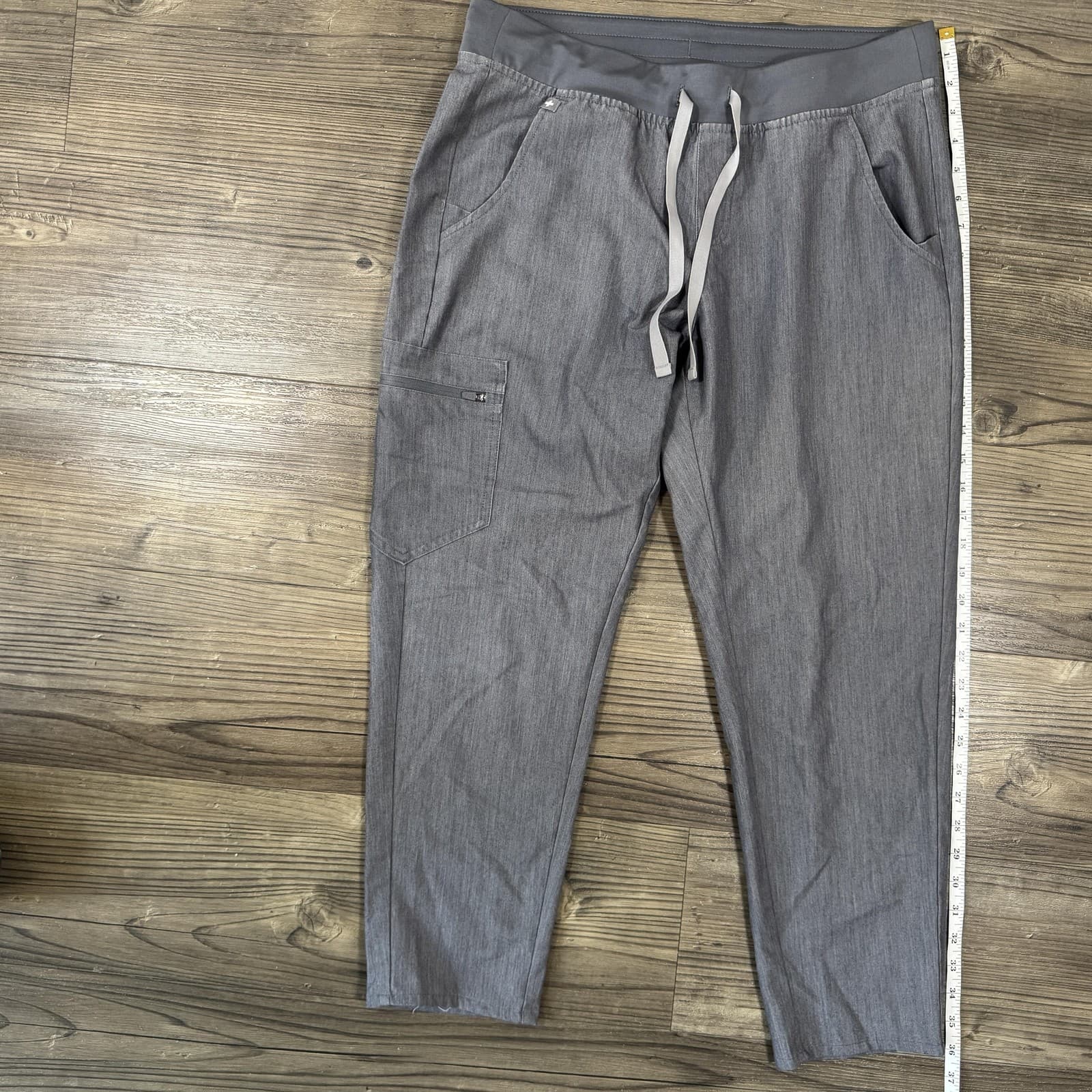 FIGS Pants Technical Collection Cargo Scrub Twill Stretch Gray Womens M - Thumbnail 14