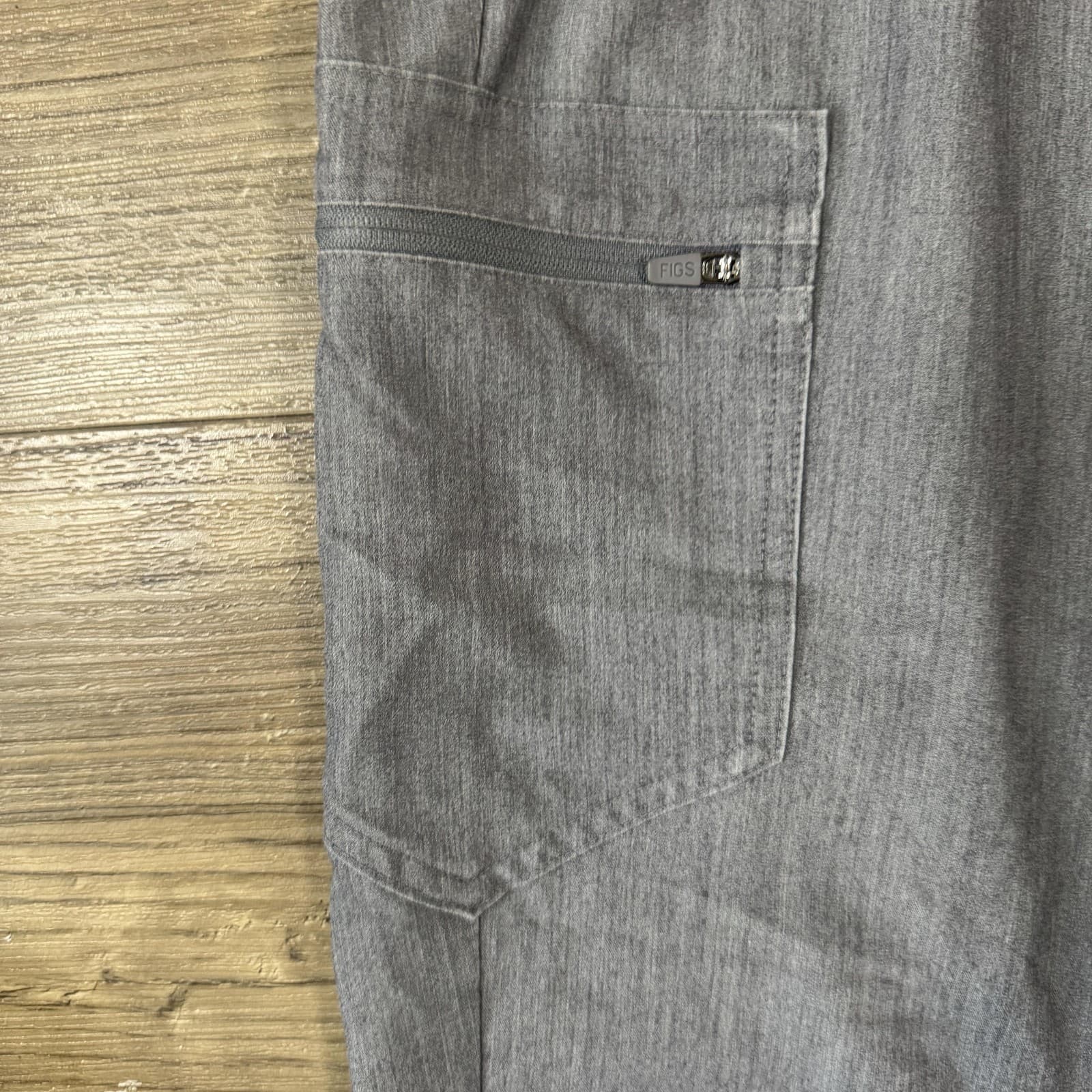 FIGS Pants Technical Collection Cargo Scrub Twill Stretch Gray Womens M - Thumbnail 4