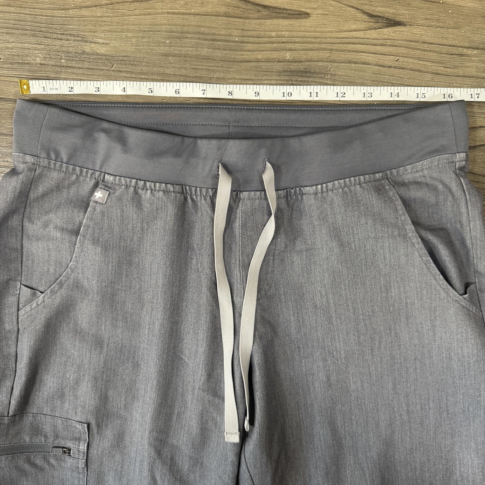FIGS Pants Technical Collection Cargo Scrub Twill Stretch Gray Womens M - Thumbnail 13
