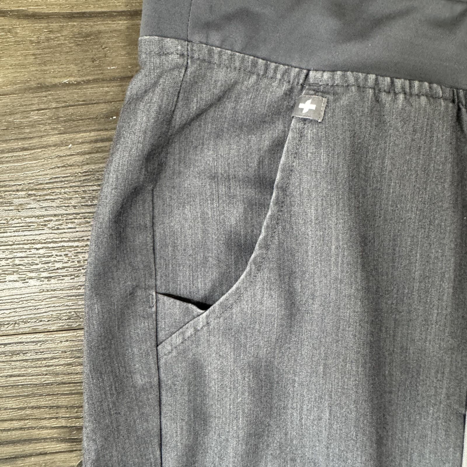 FIGS Pants Technical Collection Cargo Scrub Twill Stretch Gray Womens M - Thumbnail 3