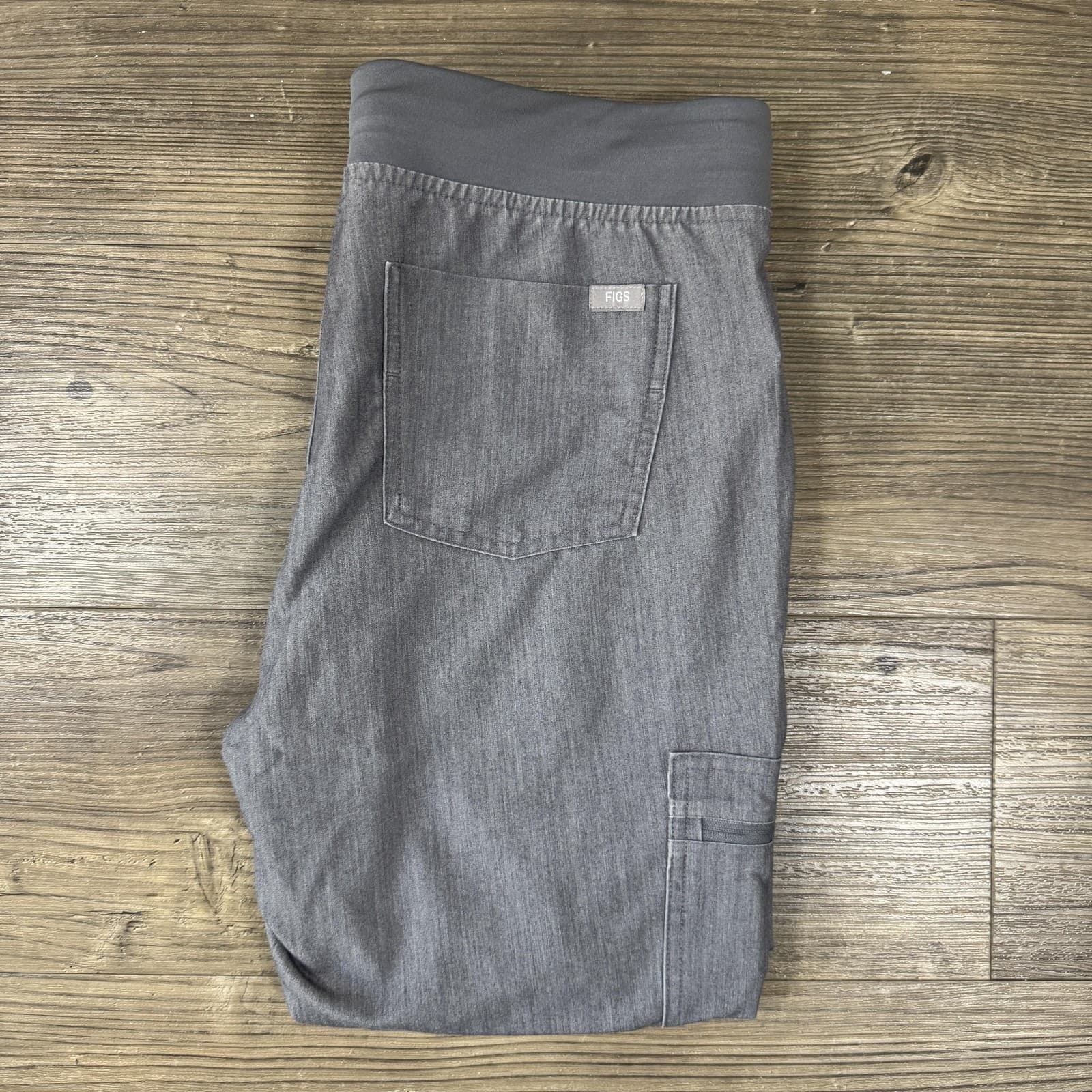 FIGS Pants Technical Collection Cargo Scrub Twill Stretch Gray Womens M - Thumbnail 11