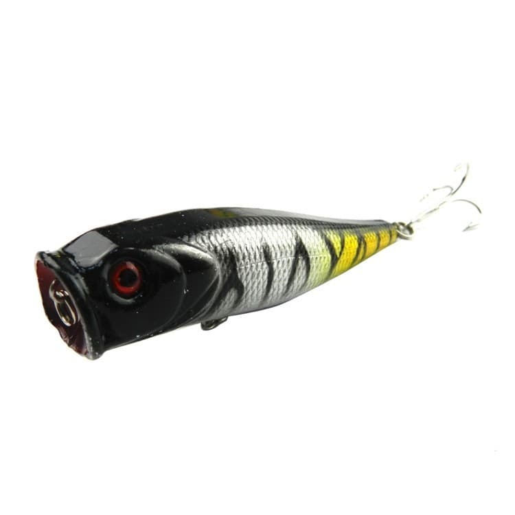 HENGJIA Plastic Artificial Fishing Lures Popper Bionic Fishing Bait with Hooks, - Thumbnail 5