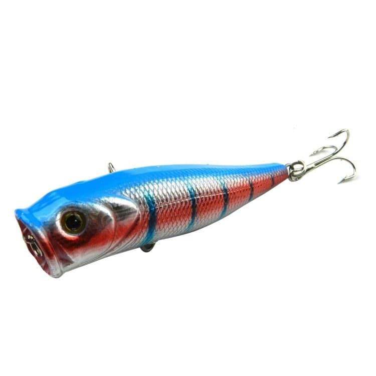 HENGJIA Plastic Artificial Fishing Lures Popper Bionic Fishing Bait with Hooks, - Thumbnail 6
