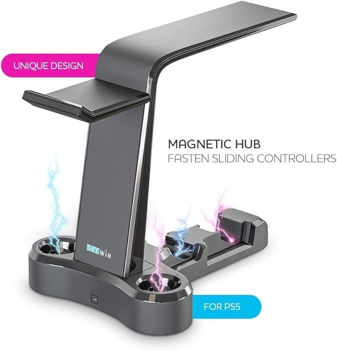 Skywin VR Charging Stand for Gamers – PSVR Charging Station to Showcase, Display - Thumbnail 2