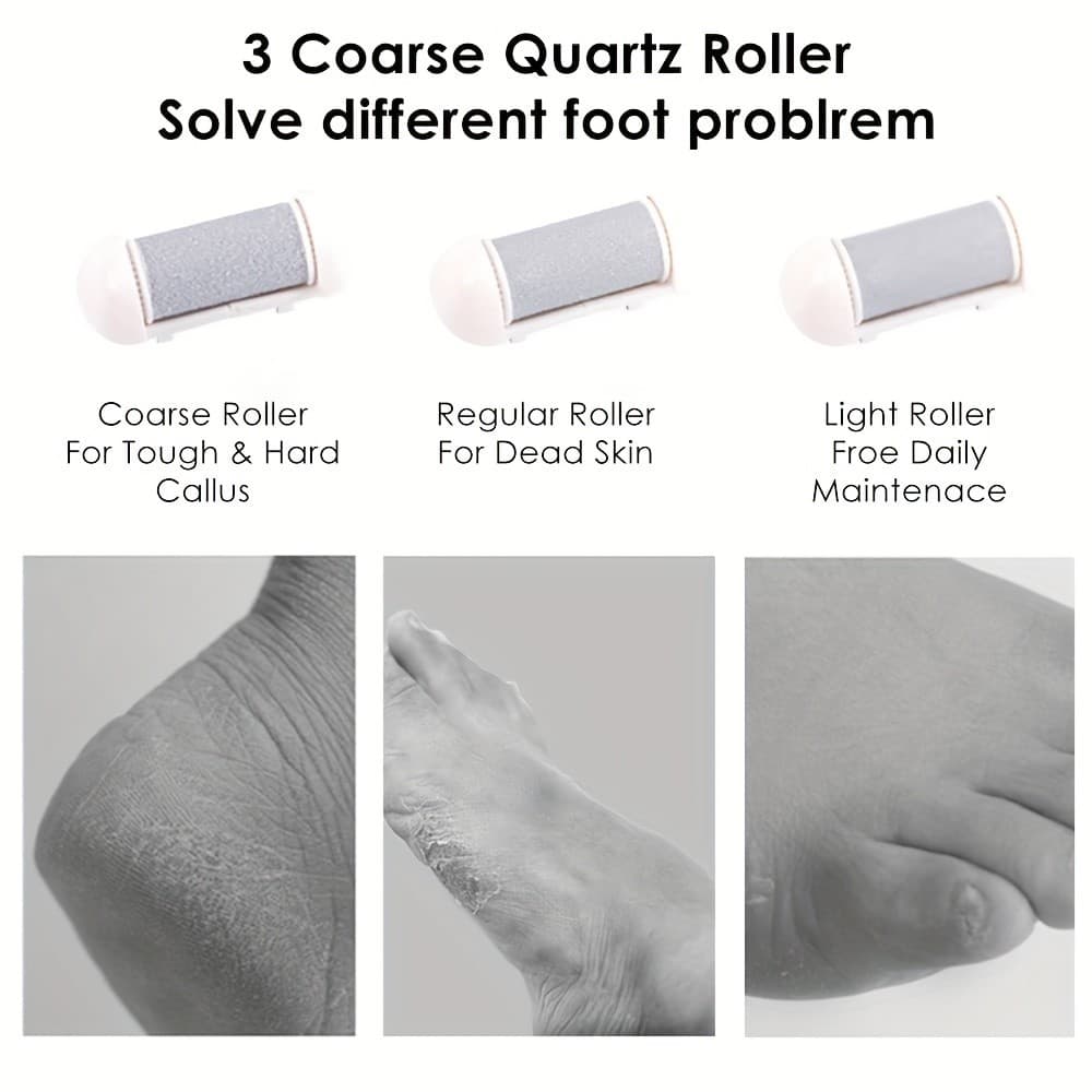 Electric Foot Grinder And Callus Remover, Electric Foot Polisher, Rechargeable F - Thumbnail 3
