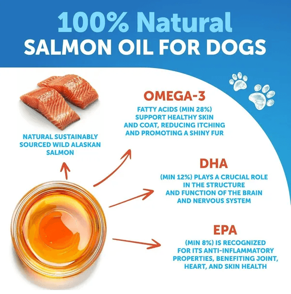 Salmon Oil For Dogs 3 For Dogs 8 FL OZ Wild Alaskan Salmon Fish Oil - Thumbnail 5