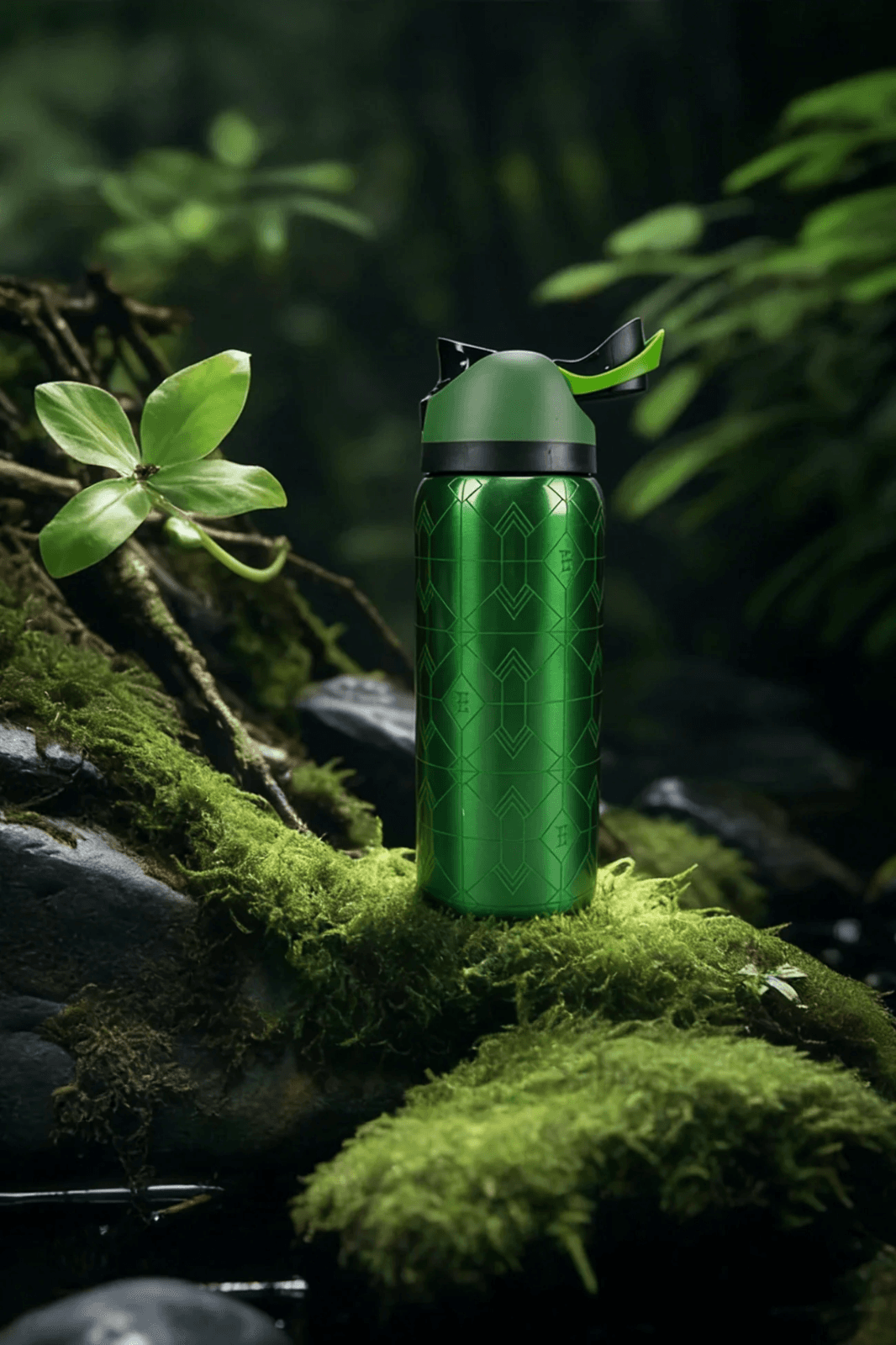 Owala emerald flash 32oz/945ml stainless steel insulated water bottle with straw - Thumbnail 3