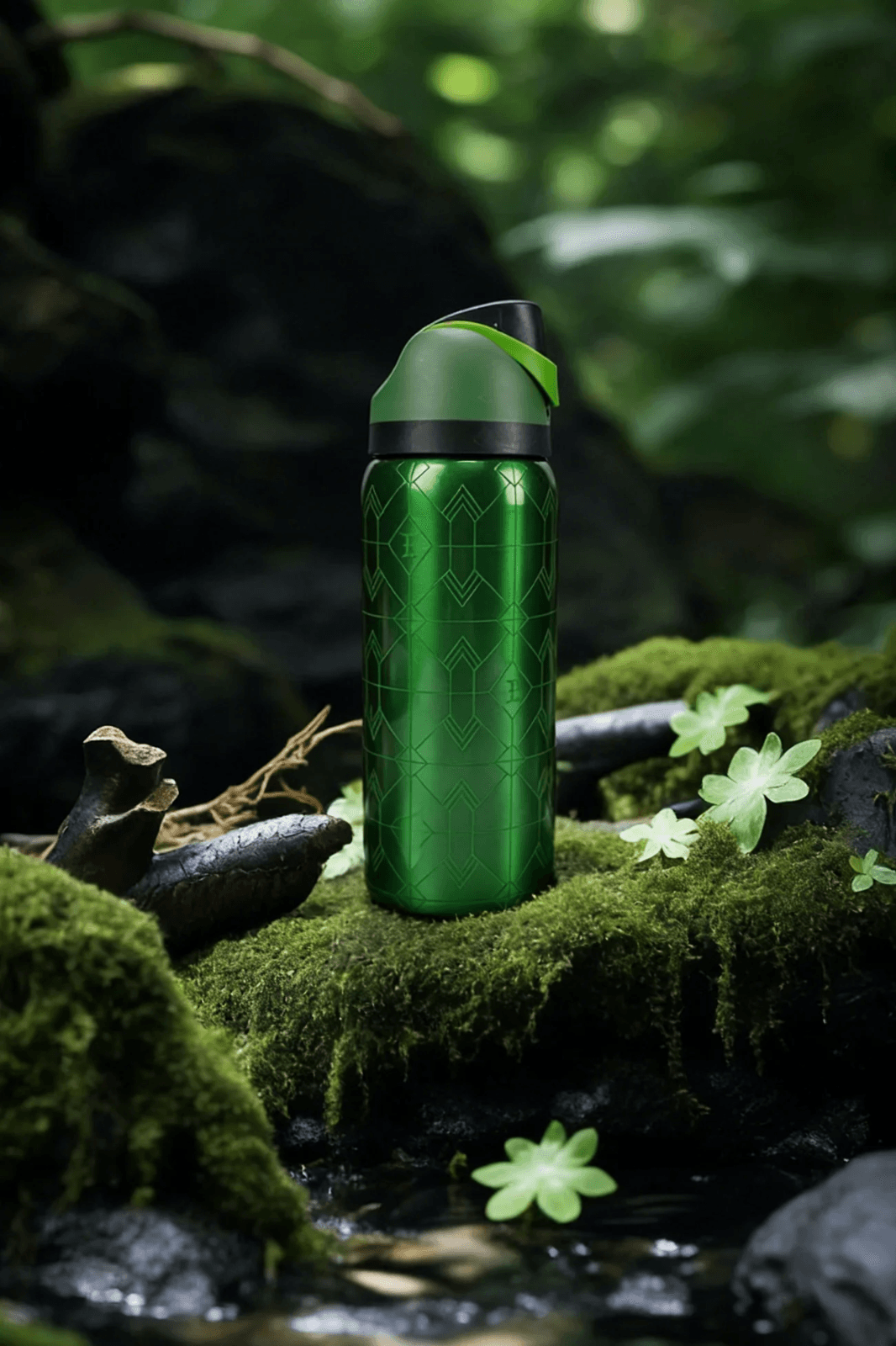 Owala emerald flash 32oz/945ml stainless steel insulated water bottle with straw - Thumbnail 7