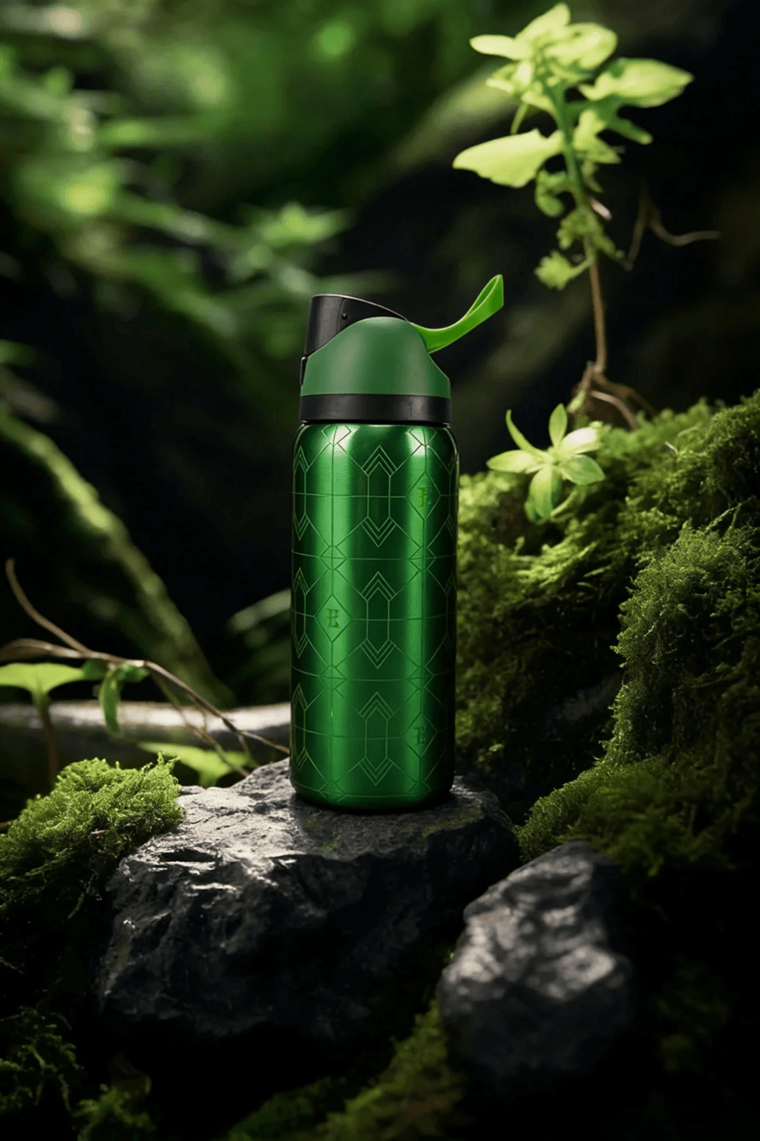 Owala emerald flash 32oz/945ml stainless steel insulated water bottle with straw