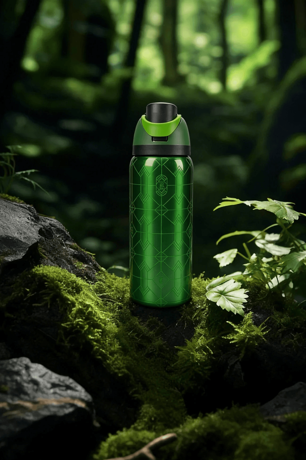 Owala emerald flash 32oz/945ml stainless steel insulated water bottle with straw - Thumbnail 5