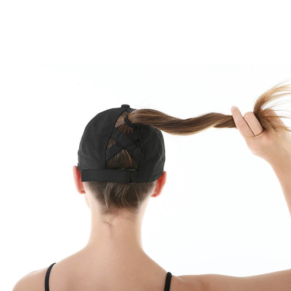 TOPTIE Criss Cross Ponytail Baseball Cap for women - Thumbnail 7