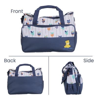 5Pcs Baby Nappy Diaper Bags Set Mummy Diaper Handbags With Diaper Pad Food Bag B - Thumbnail 7