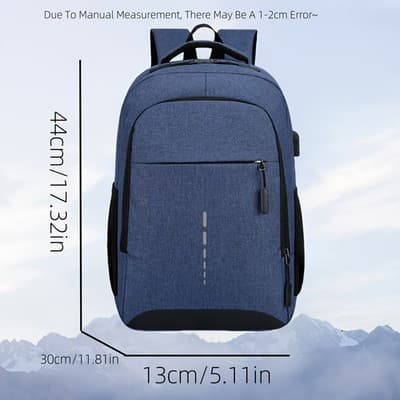 Oxford Cloth Backpack Casual Versatile Large Capacity Laptop Bag Daily Commuting - Thumbnail 2