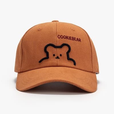 Men's Outdoor Sun Protection South Korea Cute Bear Baseball Cap - Thumbnail 2