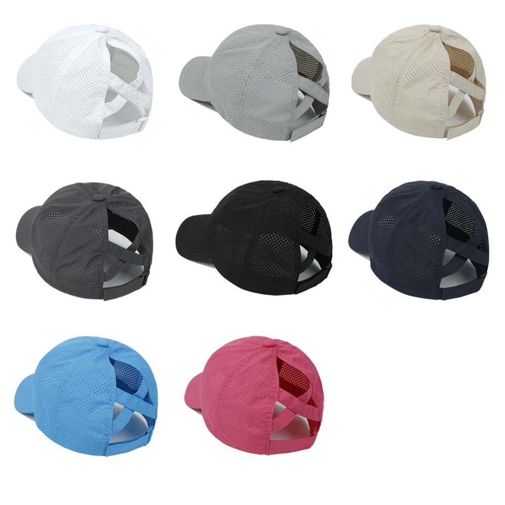 TOPTIE Criss Cross Ponytail Baseball Cap for women - Thumbnail 4