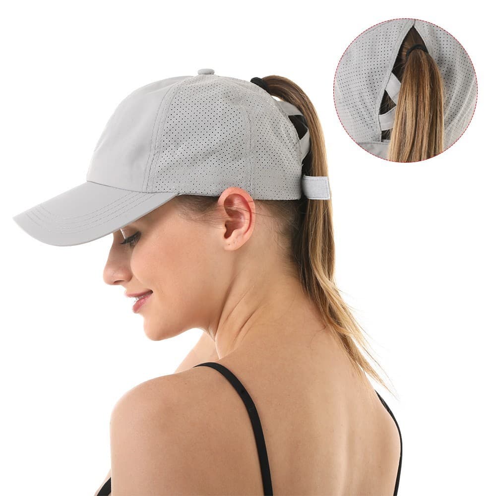 TOPTIE Criss Cross Ponytail Baseball Cap for women - Thumbnail 6