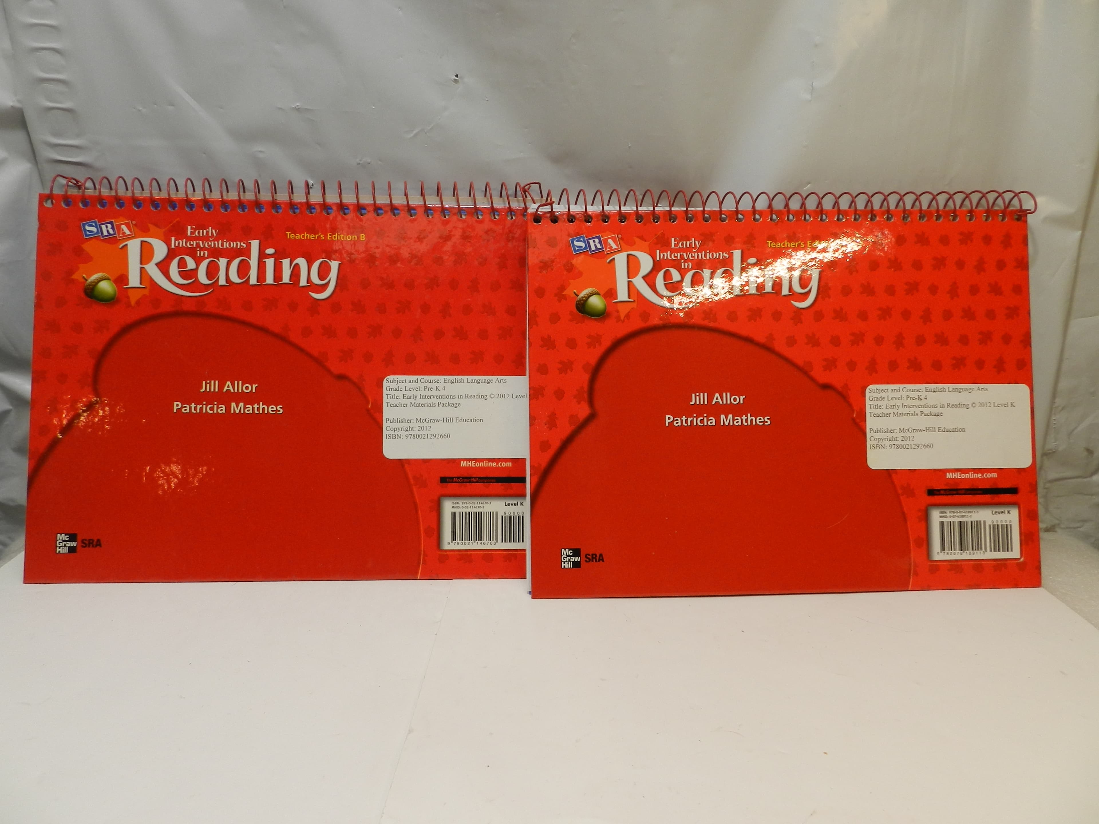 SRA McGraw Hill Early Interventions In Reading Teacher Editions A & B  O88J - Thumbnail 2