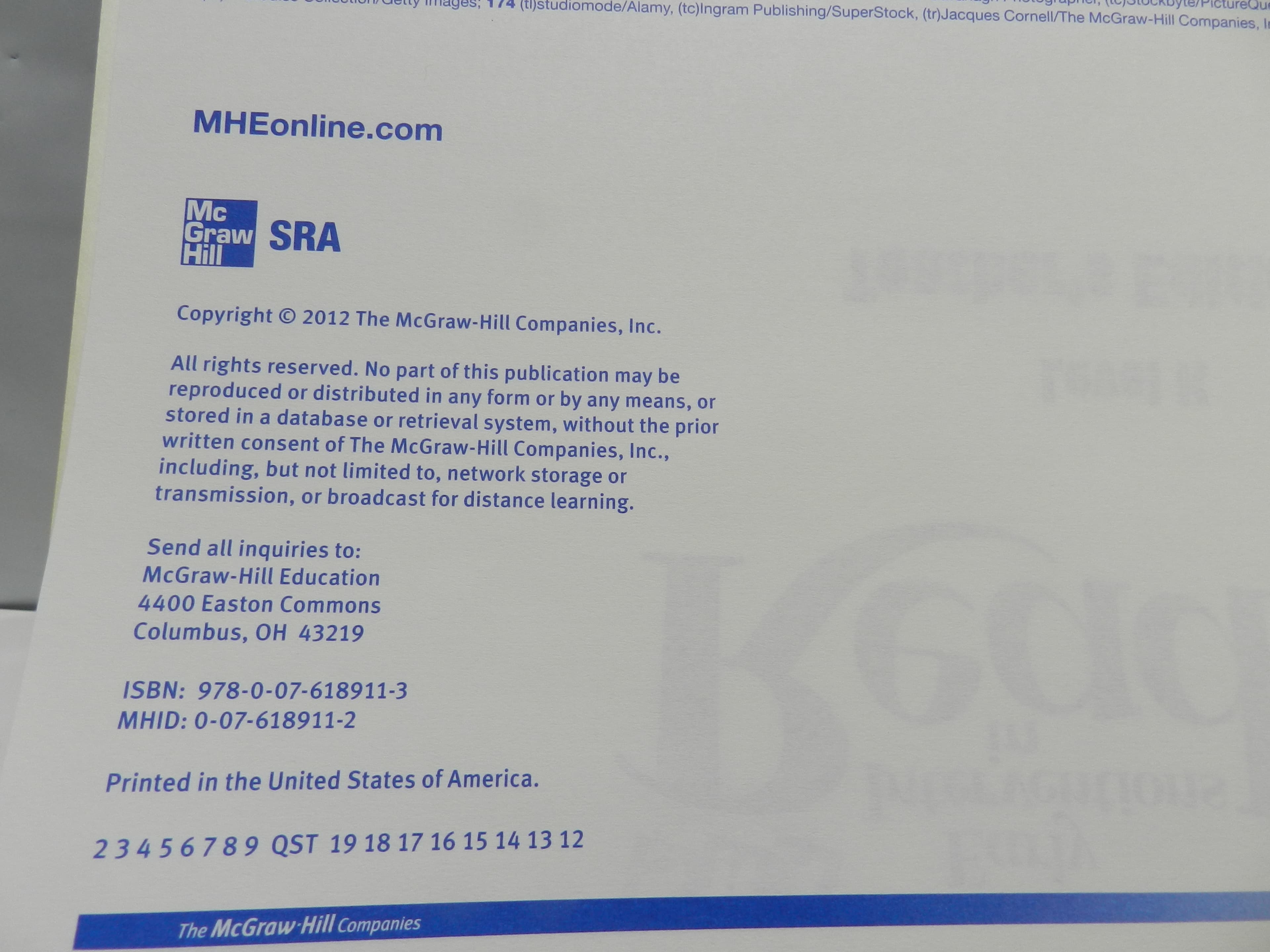 SRA McGraw Hill Early Interventions In Reading Teacher Editions A & B  O88J - Thumbnail 9