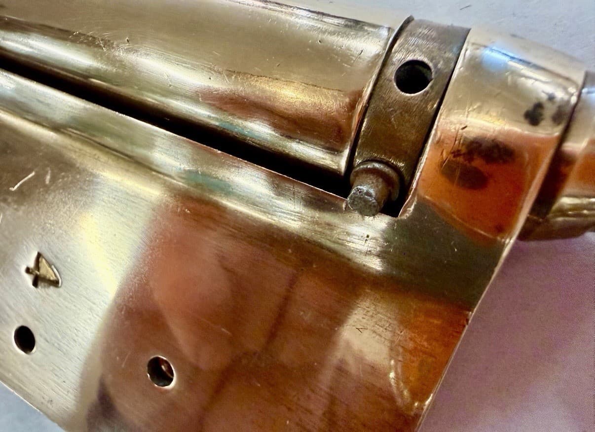 Vintage Brass Double Action Spring Hinges Set of 2 | 5 Inch Café Door Hinges - Thumbnail 7