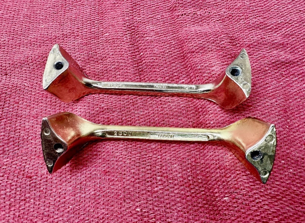 Modern Polished Brass Cabinet/Drawer Handle Pulls Set of 2 – 3” Centers - Thumbnail 6