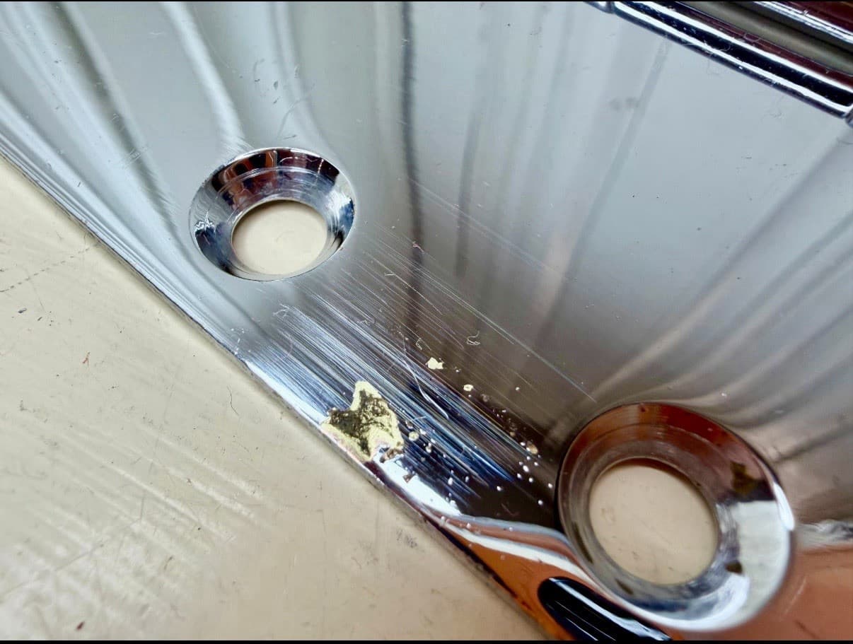 McKinney 4.5x4.5 Chrome Over Brass Door Hinges Set of 3 Heavy Duty - Thumbnail 6